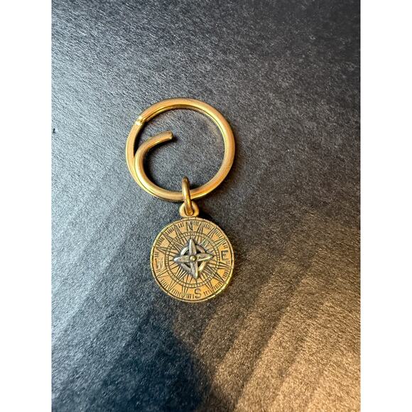 James Avery Point the Way Compass Key Chain/Pendant Bronze & 925 - Picture 4 of 8